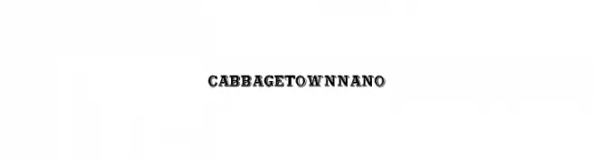 CabbagetownNano  لخطوط تنزيل