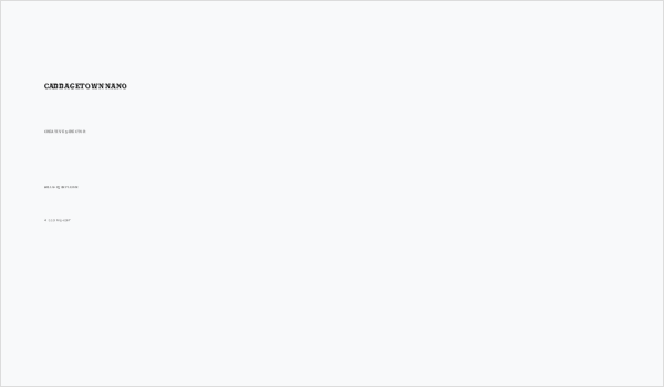 CabbagetownNano Business Card