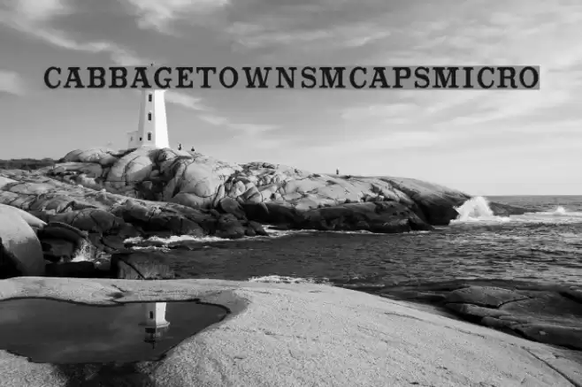 CabbagetownSmCapsMicro Font examples