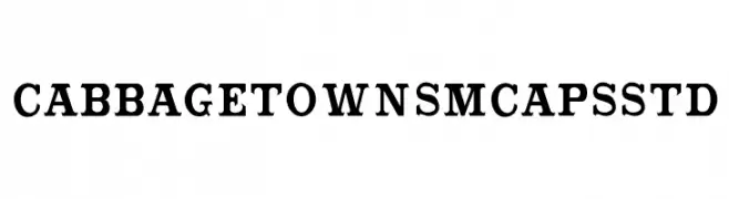 CabbagetownSmCapsStd  フリーフォントのダウンロード