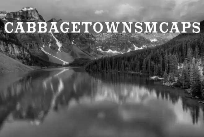 CabbagetownSmCaps Font examples