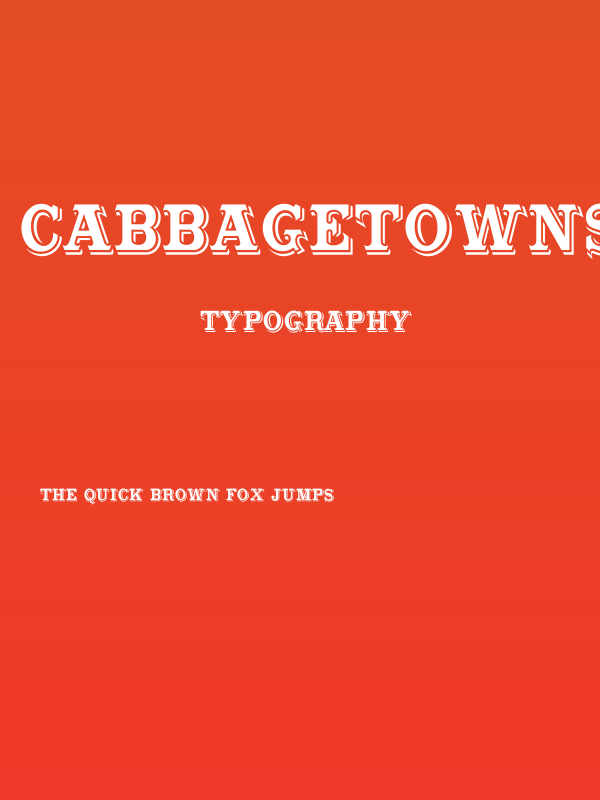 CabbagetownStd Poster