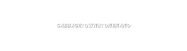 CabbagetownStoneNano फ़ॉन्ट
