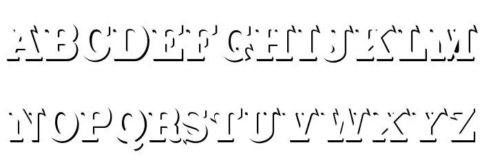 CabbagetownStoneStd Font Litere mici