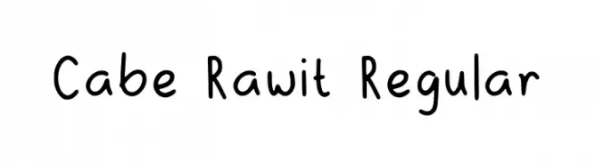 Cabe Rawit Regular  フリーフォントのダウンロード