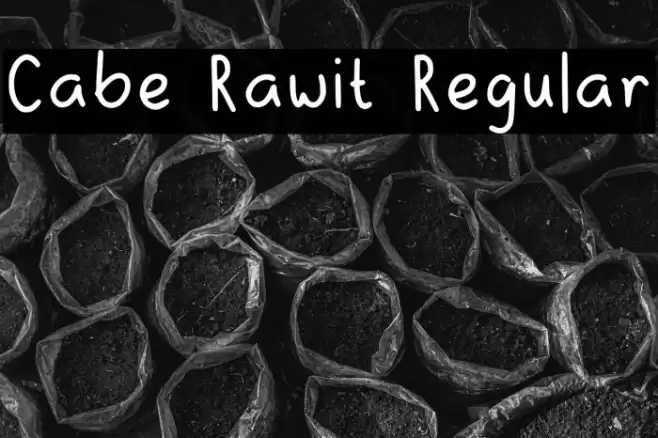 Cabe Rawit Regular Font examples