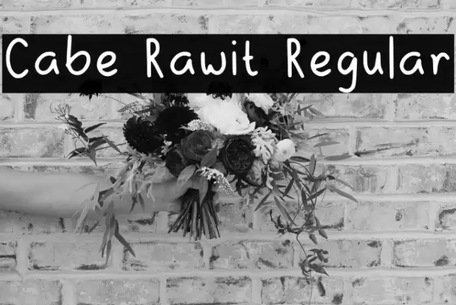 Cabe Rawit Regular Font examples