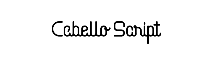 Cabello Script  नि: शुल्क फ़ॉन्ट्स डाउनलोड