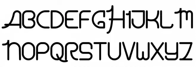 Cabello Script Fonte MAIÚSCULAS