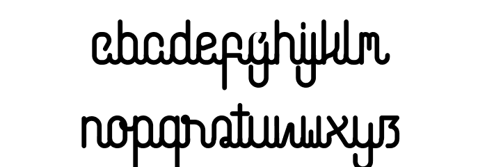 Cabello Script Font LOWERCASE