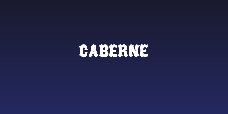 Caberne Social Header