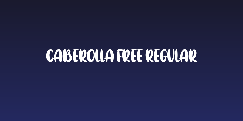 Caberolla Free Regular Social Header