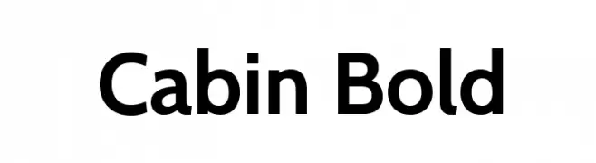 Cabin Bold  font caratteri gratis
