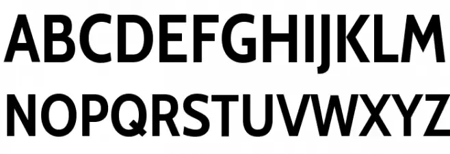 Cabin Condensed Bold Шрифта ВЕРХНИЙ