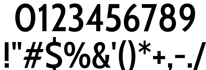 Cabin Condensed Medium Font OTHER CHARS