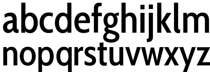 Cabin Condensed Medium Font LOWERCASE