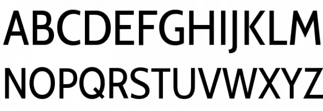 Cabin Condensed Regular Шрифта ВЕРХНИЙ