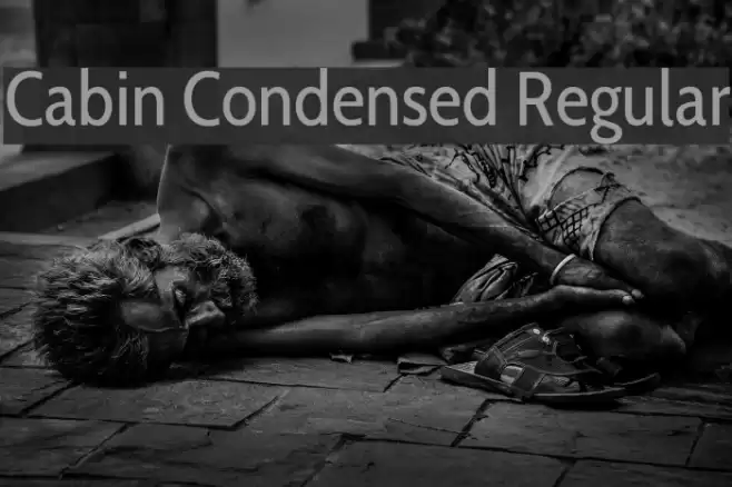 Cabin Condensed Regular Font examples