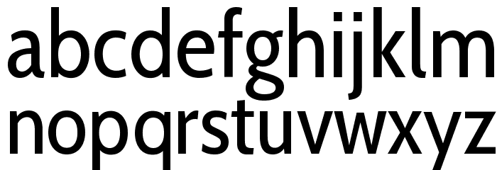 Cabin Condensed Regular Font LOWERCASE