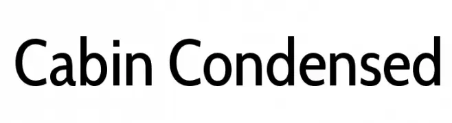 Cabin Condensed  font caratteri gratis