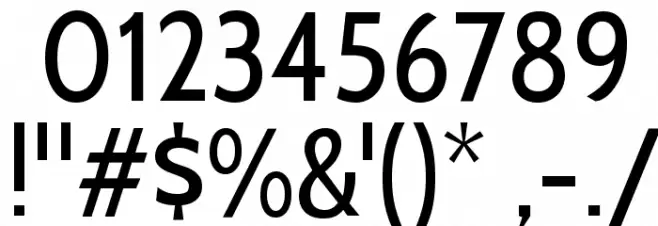 Cabin Condensed Font OTHER CHARS