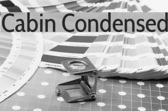 Cabin Condensed Font examples