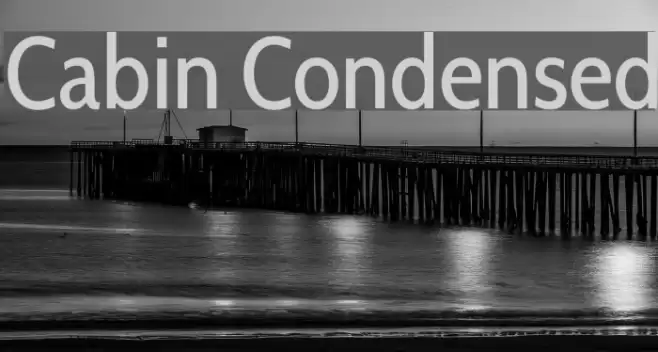 Cabin Condensed Font examples