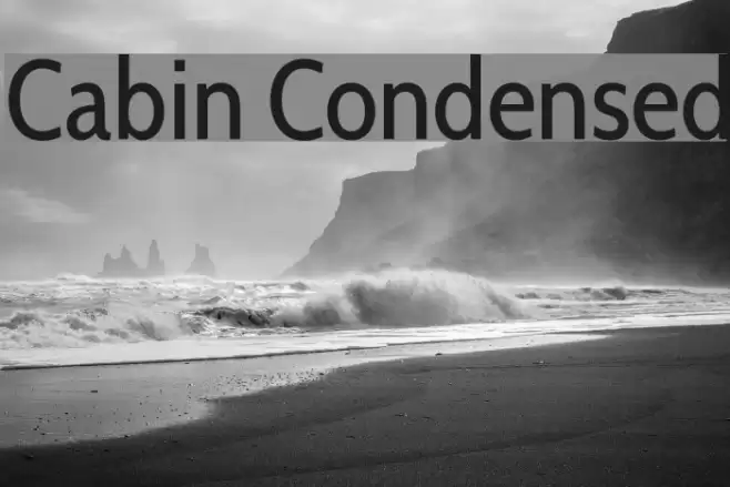 Cabin Condensed Font examples