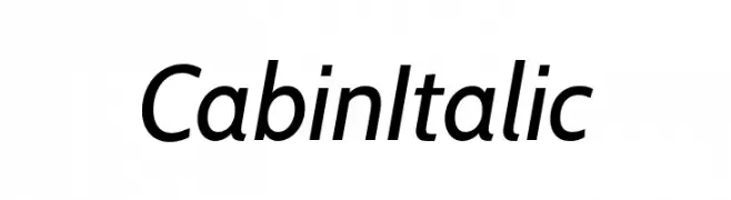 Cabin Italic  नि: शुल्क फ़ॉन्ट्स डाउनलोड