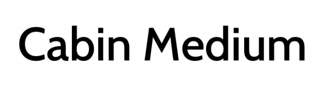Cabin Medium  Descarca Fonturi Gratis