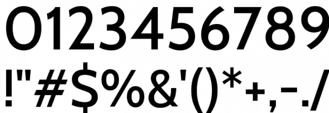 Cabin Medium Font OTHER CHARS