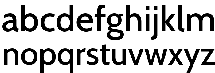 Cabin Medium Font LOWERCASE