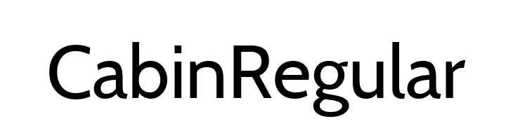 Cabin Regular  font caratteri gratis