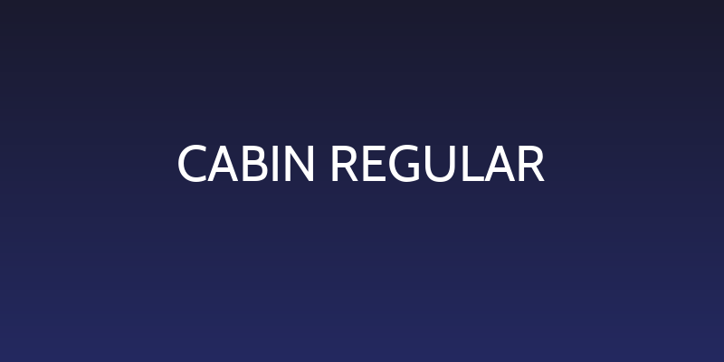 Cabin Regular Social Header