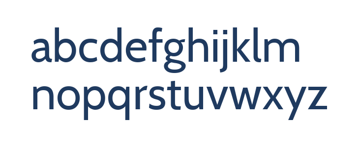 Cabin Regular Lowercase