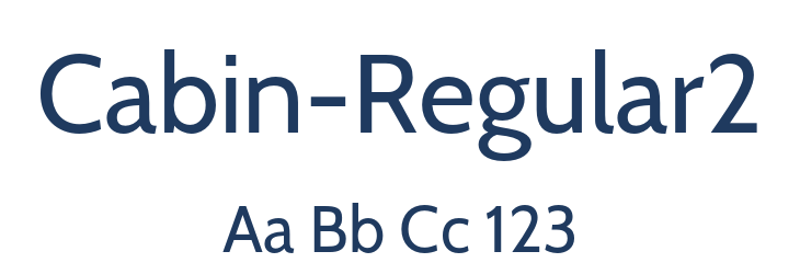 Cabin-Regular2 Font Preview