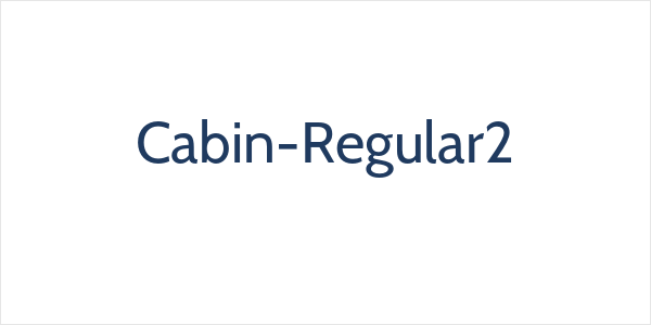 Cabin-Regular2 Logo