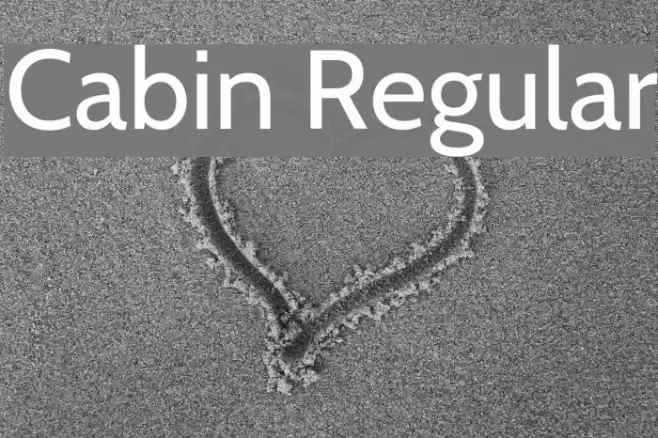 Cabin Regular Font examples