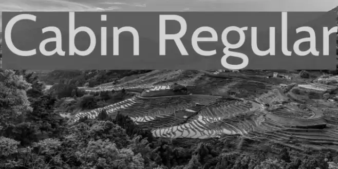 Cabin Regular Font examples