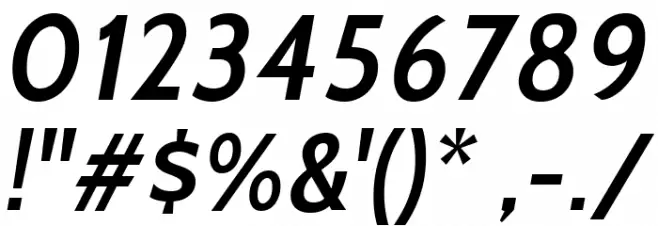 Cabin SemiBold Italic Font OTHER CHARS