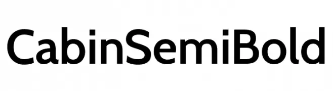 Cabin SemiBold  नि: शुल्क फ़ॉन्ट्स डाउनलोड