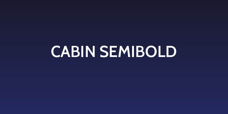 Cabin SemiBold Social Header