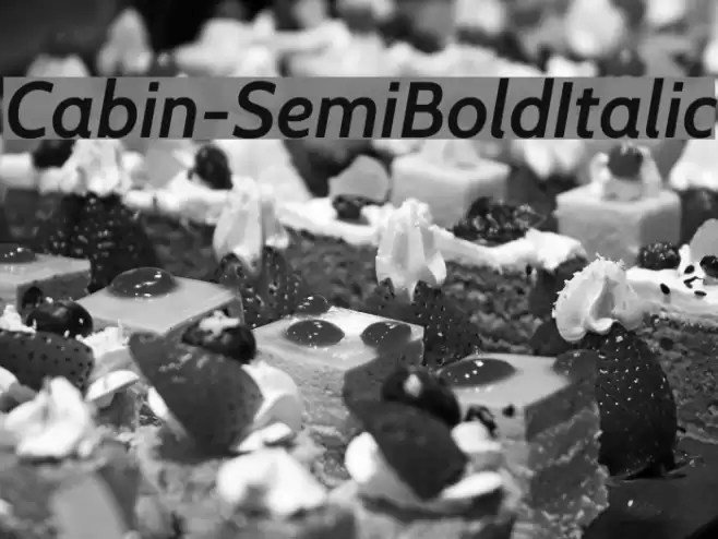 Cabin-SemiBoldItalic Fuentes examples