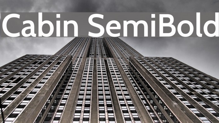 Cabin SemiBold Font examples