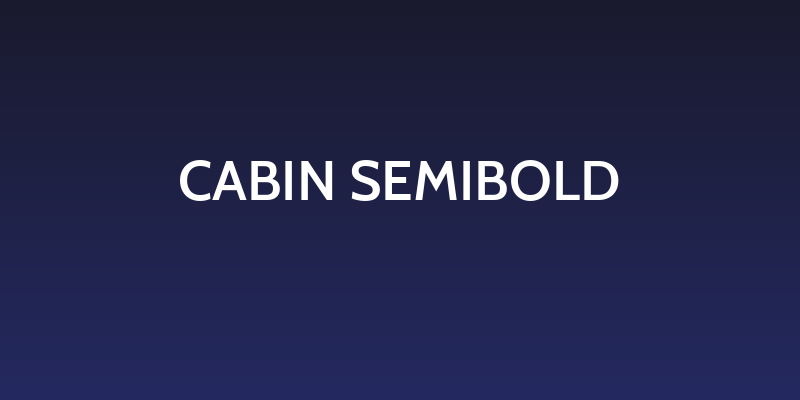 Cabin SemiBold Social Header