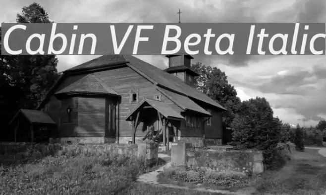 Cabin VF Beta Italic Fonte examples