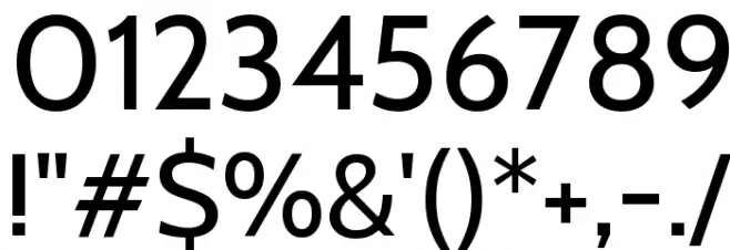 Cabin VF Beta Regular Font OTHER CHARS