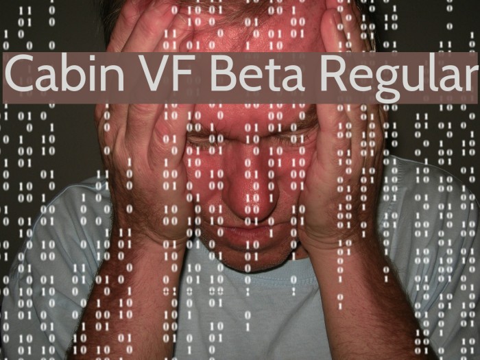Cabin VF Beta Regular Font examples