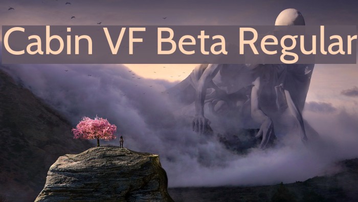 Cabin VF Beta Regular Font examples