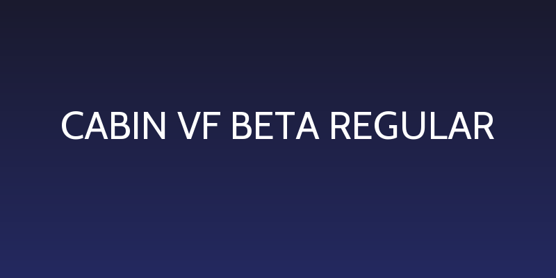 Cabin VF Beta Regular Social Header